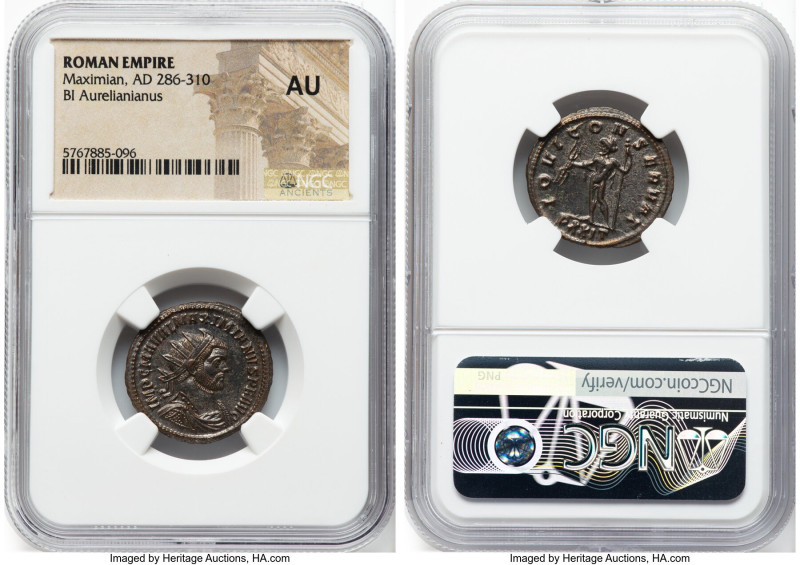 ANCIENT LOTS. Roman Imperial. Maximian (AD 286-310). Lot of four (4) BI antonini...