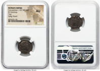 ANCIENT LOTS. Roman Imperial. Constantine I the Great (AD 307-337). Lot of four (4) AE3 or BI nummi. NGC AU, die shift. 1) Constantine I the Great (AD...