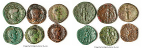 ANCIENT LOTS. Roman Imperial. Lot of six (6) AE sestertii. Good-Fine. Includes: Six Roman Imperial AE sestertii, various rulers and types. SOLD AS IS,...