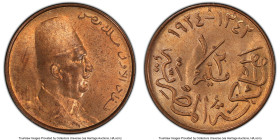 Fuad I 1/2 Millieme AH 1342 (1924)-H MS64 Red and Brown PCGS, Heaton mint, KM330. From the Arabisc Collection HID09801242017 © 2024 Heritage Auctions ...