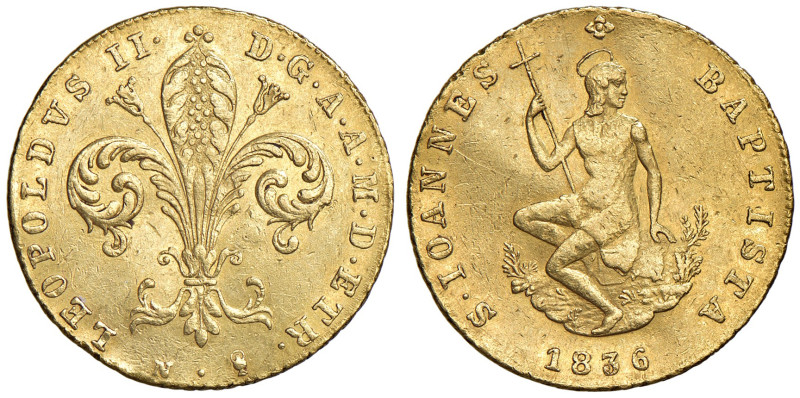 Firenze. Leopoldo II di Lorena (1824-1859). Ruspone 1836 AV. Pagani 98. MIR 444/...