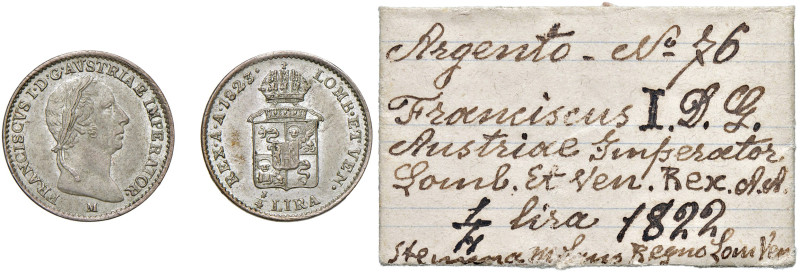 Milano. Francesco I d’Asburgo-Lorena (1815-1835). Quarto di lira austriaca 1823 ...