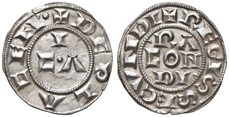 Piacenza. Comune. Emissioni a nome di Corrado II (1140-1313). Grosso AG gr. 1,81...