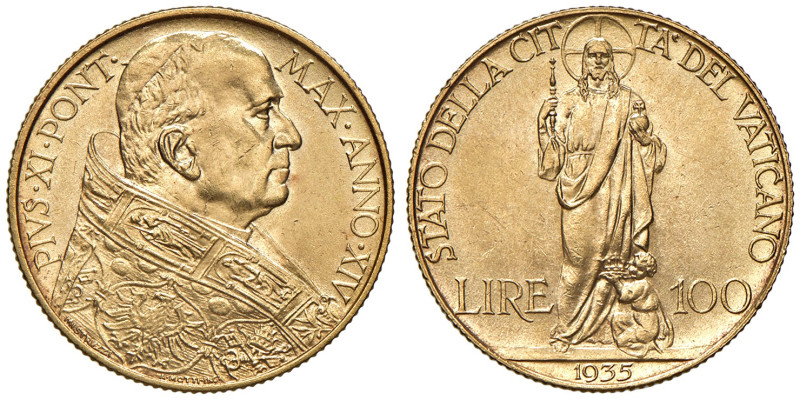 Roma. Stato della Città del Vaticano. Pio XI (1922-1939). Da 100 lire 1935 anno ...