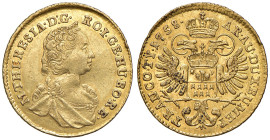 Austria. Maria Teresa d’Asburgo imperatrice del S.R.I. (1740-1780). Ducato 1758 (Karlsburg) AV gr 3,49. Herinek 80. Friedberg 543. Raro. Colpetto al d...