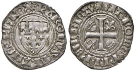 Francia. Carlo VI (1380-1422). Bianco (III emissione; 29 aprile 1405) Parigi AG gr. 2,96. Duplessy 377B. Ex asta Rauch 12/2007, 1466. q.SPL