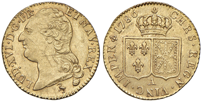 Francia. Luigi XVI (1774-1792). Luigi 1786-A (Parigi) AV gr. 7,58. Duplessy 1707...