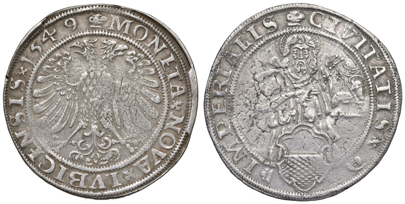 Germania. Lubecca. Città imperiale. Tallero 1549 AG gr. 28,80. Davenport 9405. S...
