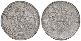 Germania. Sassonia. Augusto (1553-1586). Tallero 1572 (Dresda) AG gr. 29,14. Davenport 9798. SPL