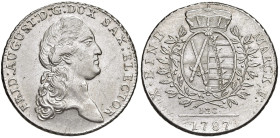 Germania. Sassonia. Federico Augusto I (1763-1806). Tallero 1787 (Dresda) AG gr. 27,94. Davenport 2695. q.SPL