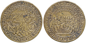 Gran Bretagna. Elisabetta I (1558-1603). Medaglia 1588 AE gr 26,32 Ø 50 mm. Opus: G. van Bijlaer. Per la vittoria inglese sull’Invincibile Armata spag...