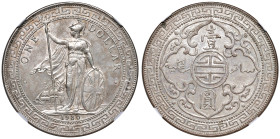 Gran Bretagna. Giorgio V (1910-1936). Monetazione commerciale. Dollaro 1930 (Bombay) AG. KM T5. In slab Classical Coin Grading MS 60, cert. n. AB13562...
