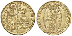 Grecia. Chio. Emissioni anonime del sec. XIV. Imitazione del ducato veneto a nome del doge Andrea Dandolo AV gr. 3,52. Gamberini 344. Buon BB