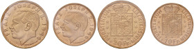 Liechtenstein. Francesco Giuseppe II (1938-1989). Da 20 e 10 franchi 1946-B (Berna) AV. Friedberg 17, 18. Tiratura di 1.500 e 2.500 esemplari. Sigilla...