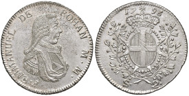 Malta. Emmanuel de Rohan gran maestro (1775-1797). Da 2 scudi 1796 AG gr. 24,07. Restelli 33. q.SPL