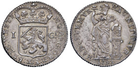 Olanda. Province Unite. West-Friesland. Gulden 1794 (Enkhuizen) AG gr. 10,68. KM 97.5. Patina di medagliere, SPL