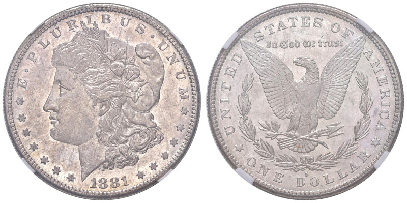 Stati Uniti d’America. Repubblica federale (1776-). Dollaro 1881-S (San Francisc...