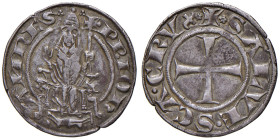 Giovanni XXII (1316-1334). Macerata. Grosso AG gr. 2,21. Muntoni 1. Berman 170. MIR 185. Molto raro. Patina di medagliere, BB