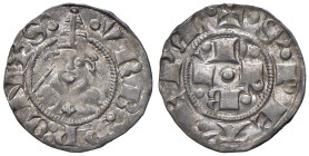 Urbano V (1362-1370). Bolognino AG gr. 1,20. Muntoni 4. Berman 199. MIR 214. Esemplare di buon peso e di conservazione da ritenersi eccezionale per il...