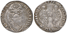 Eugenio IV (1431-1447). Roma. Grosso (segno rocco: Andrea Begno zecchiere) AG gr. 3,99. Muntoni 20. Berman 306. MIR 308/4. Molto raro. Debolezza di co...