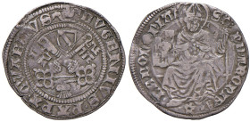 Eugenio IV (1431-1447). Bologna. Grossone AG gr. 2,42. Muntoni 34. Berman 314. Chimienti 140. MIR 319/4. Molto raro. Lieve infrazione del tondello, al...