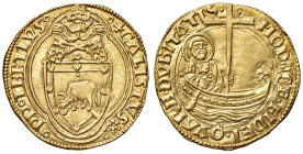 Callisto III (1455-1458). Roma. Ducato (segno rosa: Francesco Mariani della Zecca zecchiere) AV gr. 3,52. Muntoni 1. Berman 347. MIR 348/1. Molto raro...