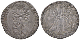 Paolo II (1464-1471). Roma. Grosso (segno M sormontata da croce doppia: Emiliano Orfini zecchiere) AG gr. 3,17. Muntoni 22. Berman 404. MIR 407/1. Con...