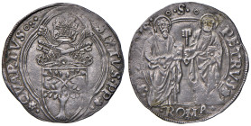 Sisto IV (1471-1484). Roma. Grosso AG gr. 3,79. Muntoni 16. Berman 452. MIR 455/1. Patina di medagliere, buon BB