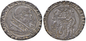 Giulio II (1503-1513). Roma. Giulio AG gr. 2,88. Muntoni 24. Berman 570. MIR 558. Ex asta Artemide 3 aprile 2003, 488. Rarissimo. Patina di medagliere...