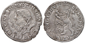 Leone X (1513-1521). Bologna. Giulio 1516-1519 (armetta card. Giovanni de’Medici legato) AG gr. 3,67. Muntoni –. Berman –. Chimienti 261. MIR 654/1. D...