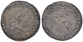 Leone X (1513-1521). Bologna. Giulio (armetta card. Giovanni de’Medici legato) AG gr. 3,28. Muntoni 111. Berman 692. Chimienti 264. MIR 655/1. Molto r...