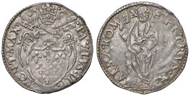 Paolo III (1534-1549). Roma. Grosso AG gr. 1,74. Muntoni 41 var. Berman 916. MIR 871/1 var. Variante per la legenda del rovescio con ROM – A, anziché ...