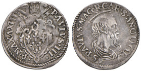 Paolo III (1534-1549). Macerata. Grosso anno XIII AG gr. 1,55. Muntoni 148. Berman 951. MIR 934/1. Molto raro. q.BB