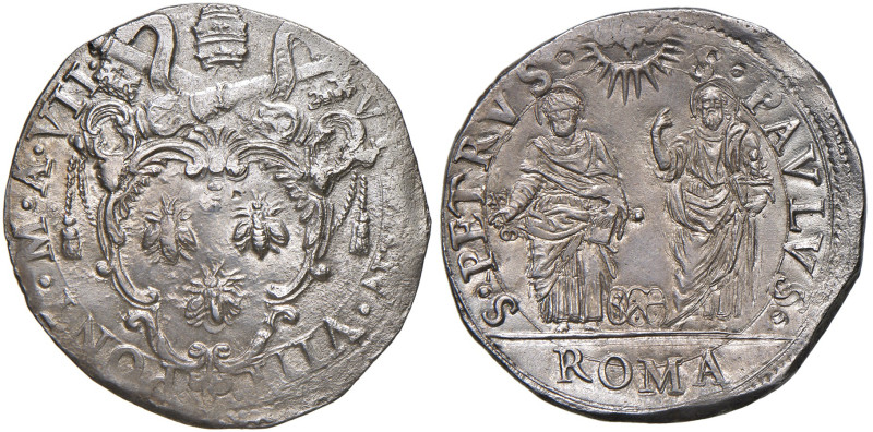 Urbano VIII (1623-1644). Roma. Testone anno VII AG gr. 9,54. Muntoni 67b. Berman...