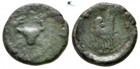 Sicily. Akragas circa 450-400 BC. Bronze Æ