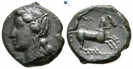Sicily. Syracuse circa 287-283 BC. Time of Hiketas II. Hemilitron Æ