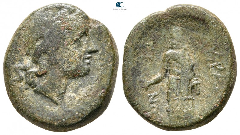 Sicily. Syracuse after 214 BC. 
Bronze Æ

21 mm., 7,77 g.



fine