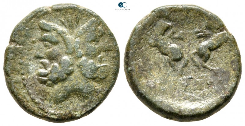 Macedon. Thessalonica 187-168/7 BC. 
Bronze Æ

18 mm., 5,57 g.



very fi...