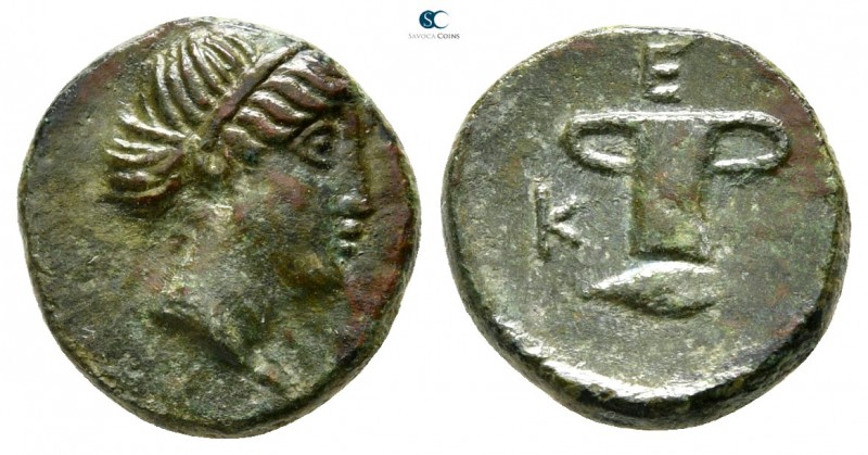 Thrace. Odrysian. Kersebleptes 359-340 BC. 
Bronze Æ

12 mm., 1,66 g.



...