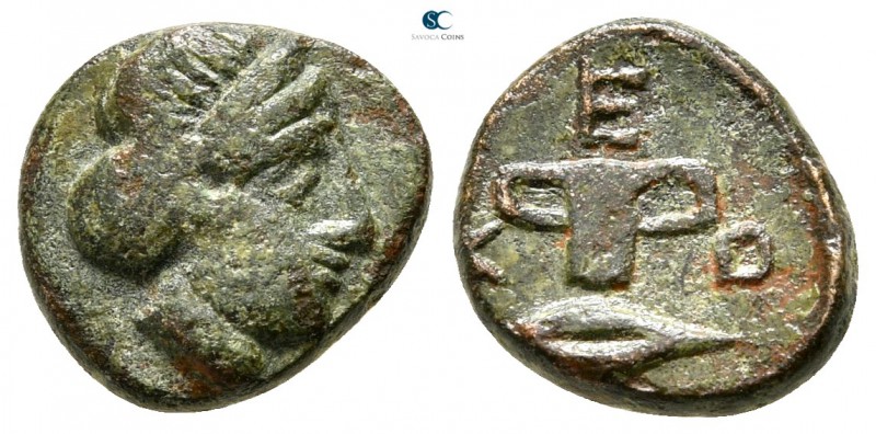 Thrace. Odrysian. Kersebleptes 359-340 BC. 
Bronze Æ

12 mm., 1,88 g.



...