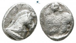 Thraco Macedonian Region. Uncertain mint circa 480-440 BC. Diobol AR
