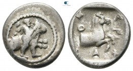 Thessaly. Pharkadon circa 420-400 BC. Hemidrachm AR