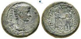 Lydia. Sardeis . Augustus 27 BC-AD 14. Homonoia with Pergamon. Bronze Æ