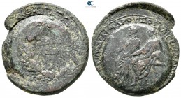 Lydia. Sardeis . Germanicus, with Drusus 4 BC-AD 19. Bronze Æ