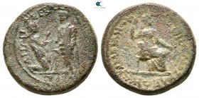 Lydia. Sardeis . Tiberius and Livia AD 14-37. Bronze Æ