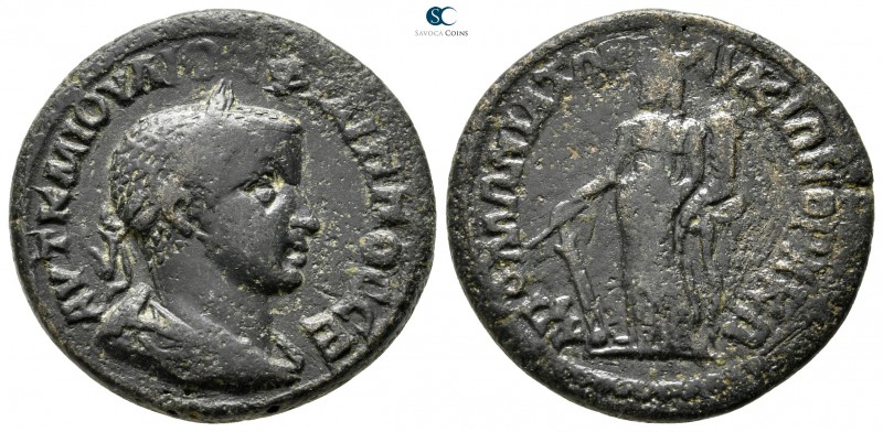 Pisidia. Apollonia Mordiaion . Philip II AD 247-249. 
Bronze Æ

25 mm., 10,59...