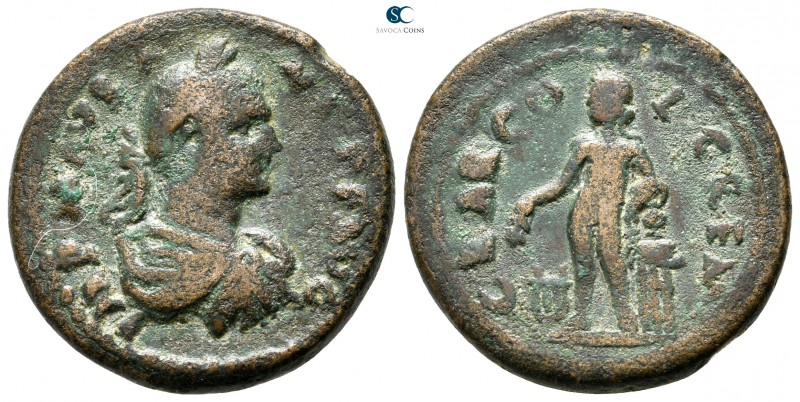 Pisidia. Kremna . Caracalla AD 198-217. 
Bronze Æ

25 mm., 10,03 g.



ne...