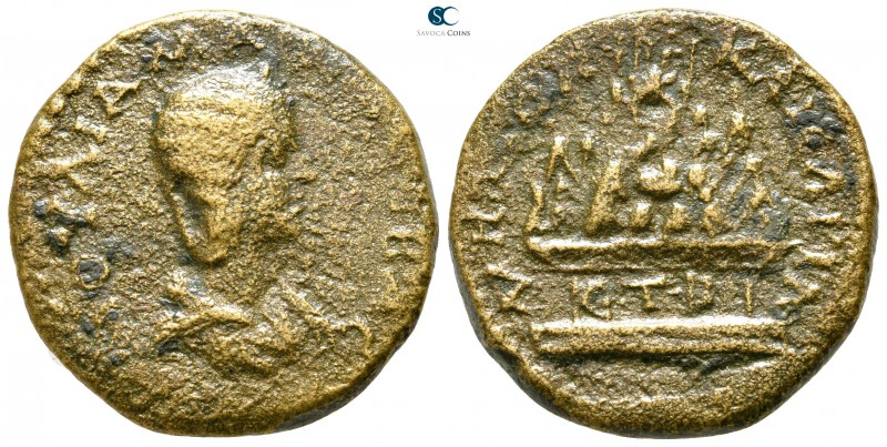Cappadocia. Caesarea. Julia Mamaea AD 225-235. 
Bronze Æ

27 mm., 11,89 g.
...