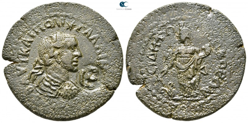 Pamphylia. Side . Gallienus AD 253-268. 
Bronze Æ

33 mm., 15,86 g.



ne...