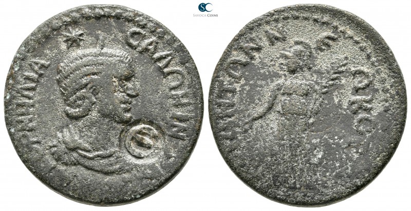 Pamphylia. Side . Salonina AD 254-268. 
Pentassarion Æ

28 mm., 14,70 g.

...